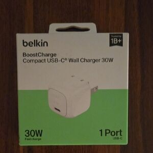 Belkin BoostCharge 30W USB-C Charger - White